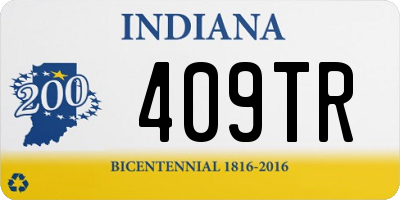 IN license plate 409TR