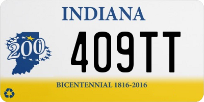 IN license plate 409TT