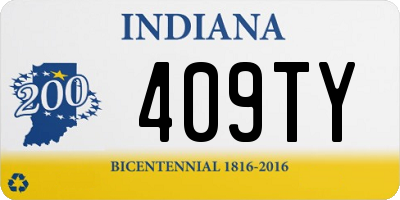 IN license plate 409TY