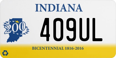 IN license plate 409UL