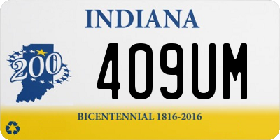 IN license plate 409UM
