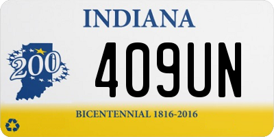 IN license plate 409UN