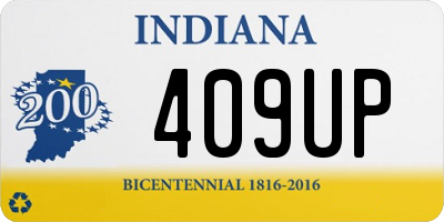IN license plate 409UP