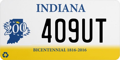 IN license plate 409UT