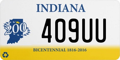 IN license plate 409UU