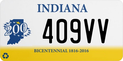 IN license plate 409VV