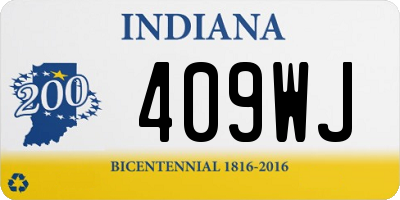 IN license plate 409WJ