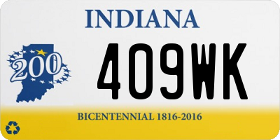 IN license plate 409WK