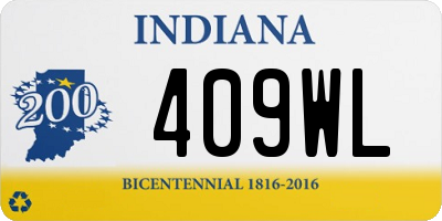 IN license plate 409WL