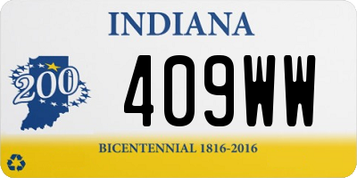 IN license plate 409WW