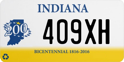 IN license plate 409XH