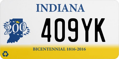 IN license plate 409YK