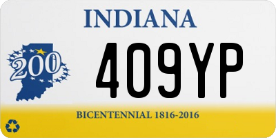 IN license plate 409YP