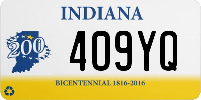 IN license plate 409YQ