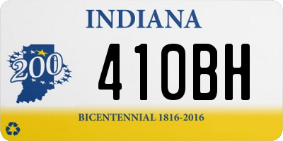 IN license plate 410BH