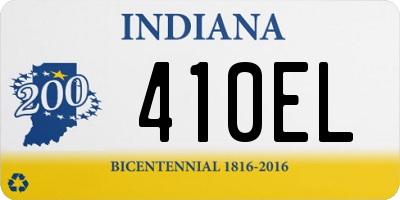 IN license plate 410EL