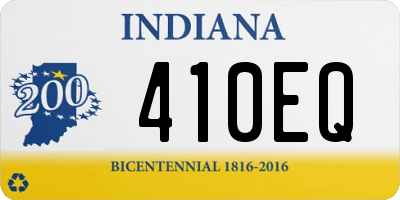 IN license plate 410EQ