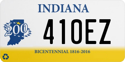 IN license plate 410EZ