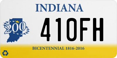 IN license plate 410FH