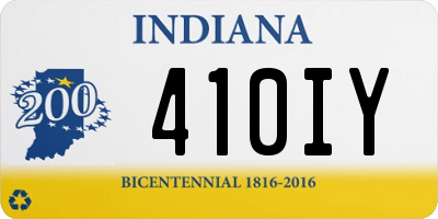 IN license plate 410IY