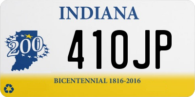 IN license plate 410JP