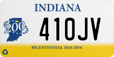 IN license plate 410JV