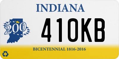 IN license plate 410KB