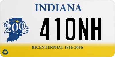 IN license plate 410NH