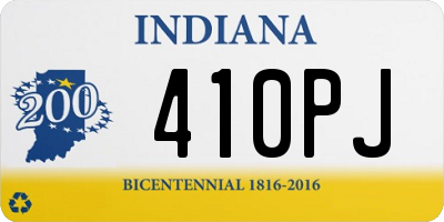 IN license plate 410PJ