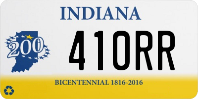 IN license plate 410RR