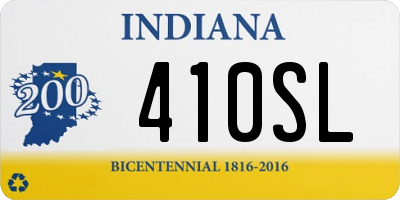 IN license plate 410SL