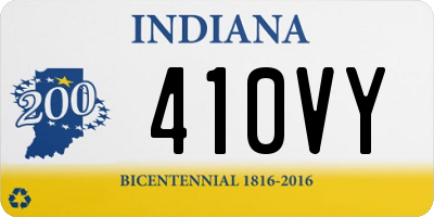 IN license plate 410VY