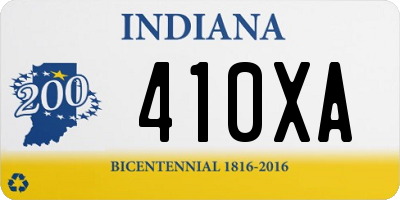 IN license plate 410XA