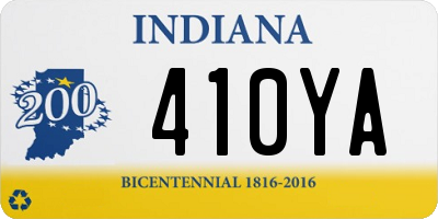 IN license plate 410YA