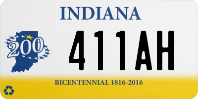 IN license plate 411AH