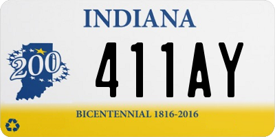 IN license plate 411AY