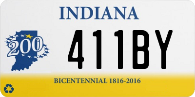IN license plate 411BY