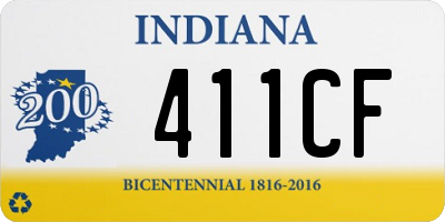 IN license plate 411CF