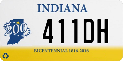 IN license plate 411DH