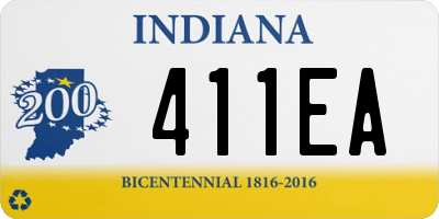 IN license plate 411EA