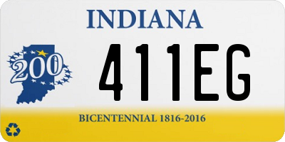 IN license plate 411EG