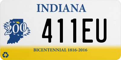 IN license plate 411EU