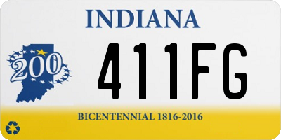 IN license plate 411FG