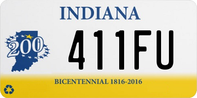 IN license plate 411FU