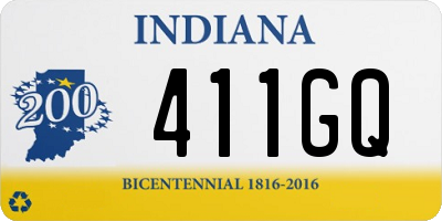 IN license plate 411GQ