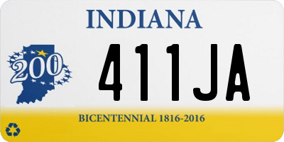 IN license plate 411JA