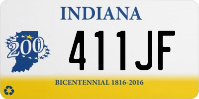 IN license plate 411JF