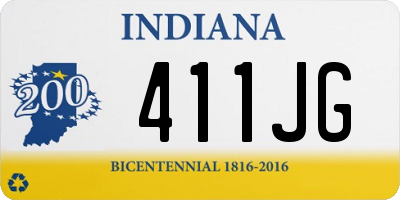 IN license plate 411JG