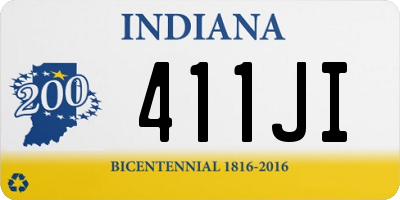 IN license plate 411JI