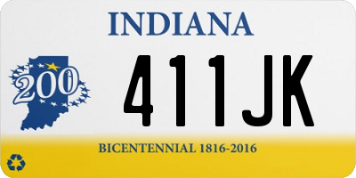 IN license plate 411JK